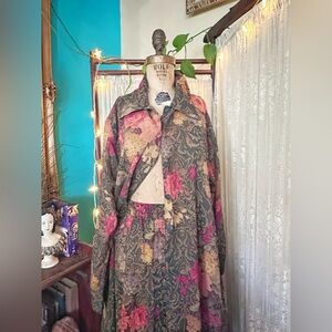 True Vintage Whimsy Goth Cottagecore Witchy Floral 90s The Limited Skirt Set NWT